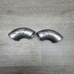 Ta Chen 3/4" Stainless Steel Butt Weld SCH10S 316 90 Elbow Lot Of Two